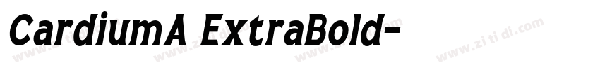 CardiumA ExtraBold字体转换